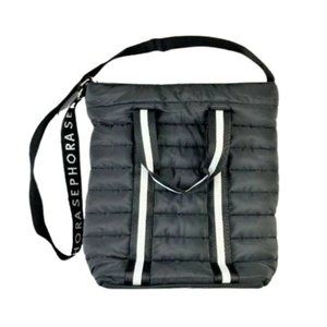 Puffer Tote Bag Multifunctional Crossbody Tote with Zipper